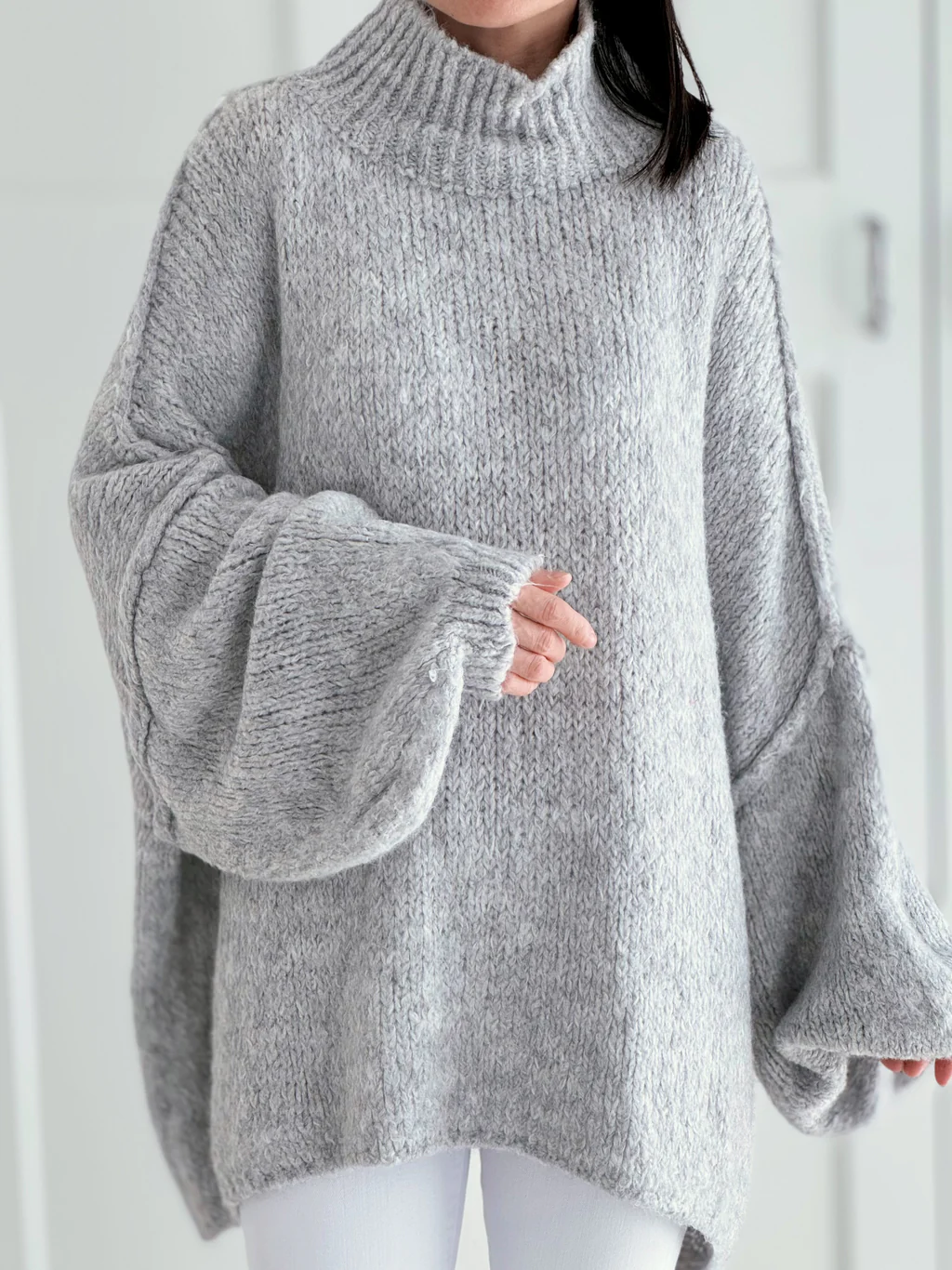 Ida - Løs sweaterjakke