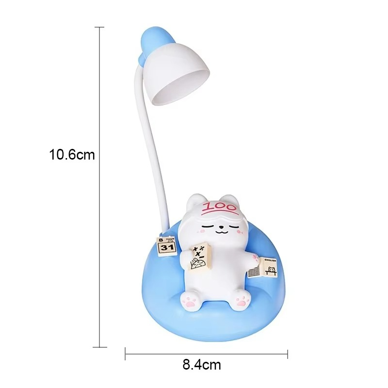 LumaKitty Soft LED Katte-natlampe – USB-genopladelig sengelampe