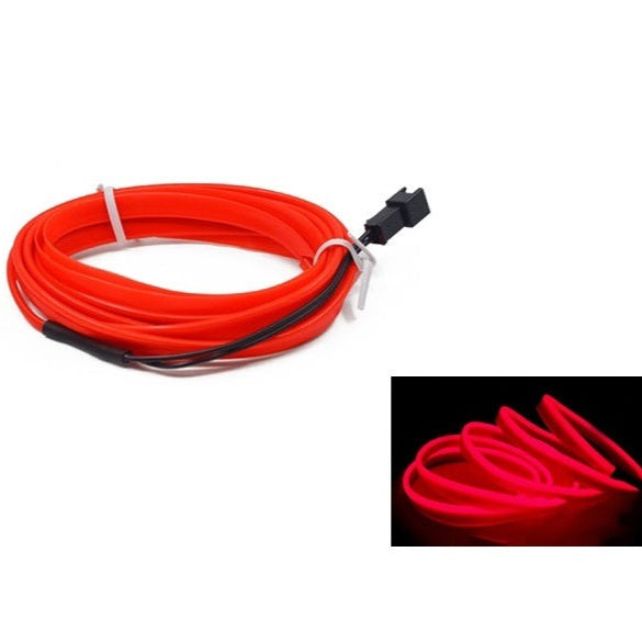 Fleksibelt RGB LED Lysbånd til Bilinteriør med Musiksensor og Fjernbetjening