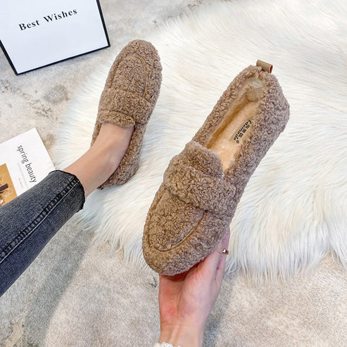 Britt - Hyggelige Stilfulde fuzzy loafers