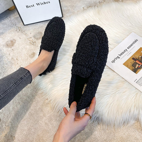 Britt - Hyggelige Stilfulde fuzzy loafers