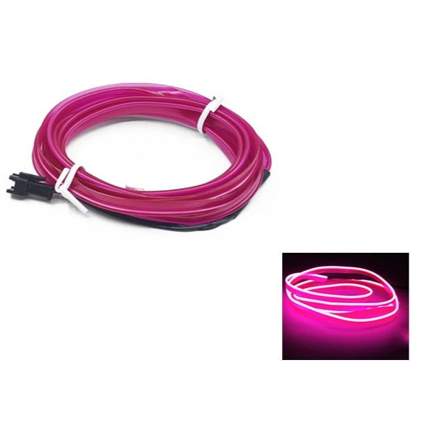 Fleksibelt RGB LED Lysbånd til Bilinteriør med Musiksensor og Fjernbetjening