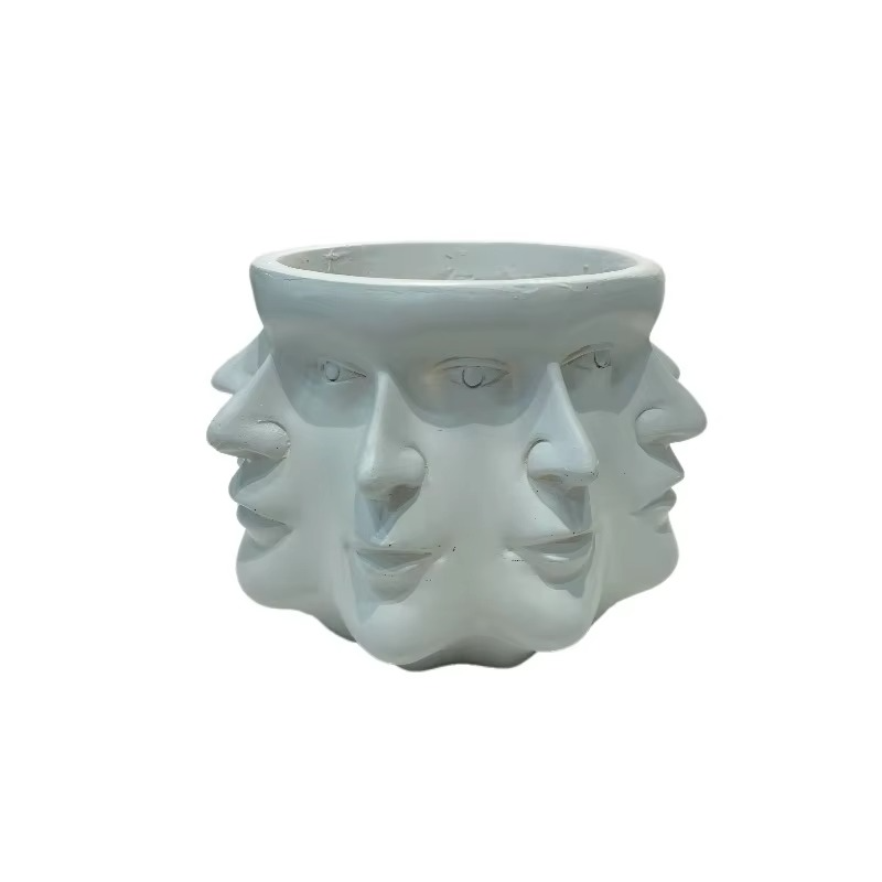 ArtFace 3D Keramisk Plantekrukke – Moderne Ansigtsdesign Potte