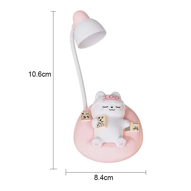 LumaKitty Soft LED Katte-natlampe – USB-genopladelig sengelampe
