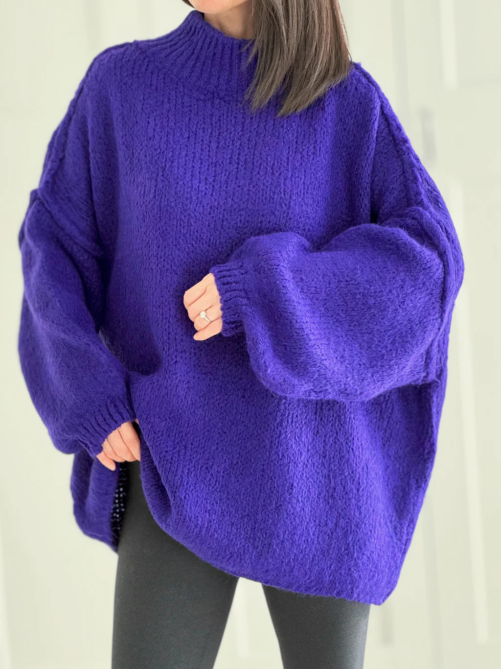 Ida - Løs sweaterjakke