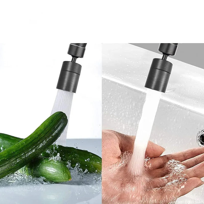 FlexSpray 360° Rotérbart Vandhane Sprayhoved med Justerbar Vandstrøm