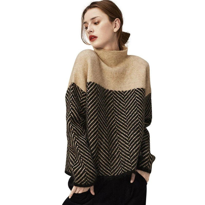 Jessa – Elegant sildebensstrikket sweater
