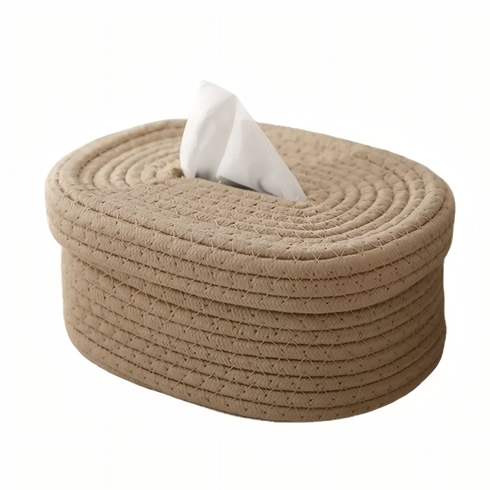 TissuElegance - Ovalt kassebetræk af tissue med stilfuldt design