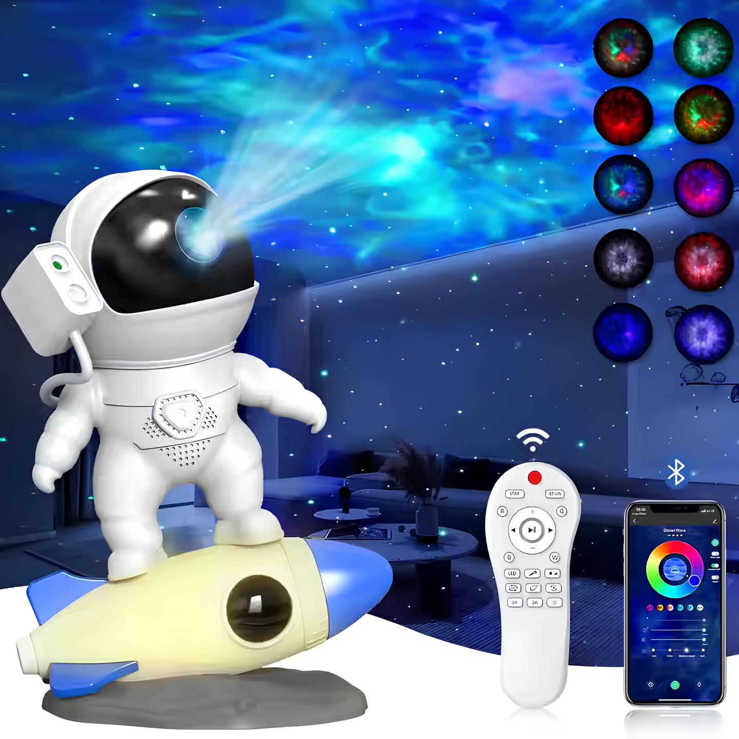 StellarBuddy - Astronaut galakse projektor nat lys