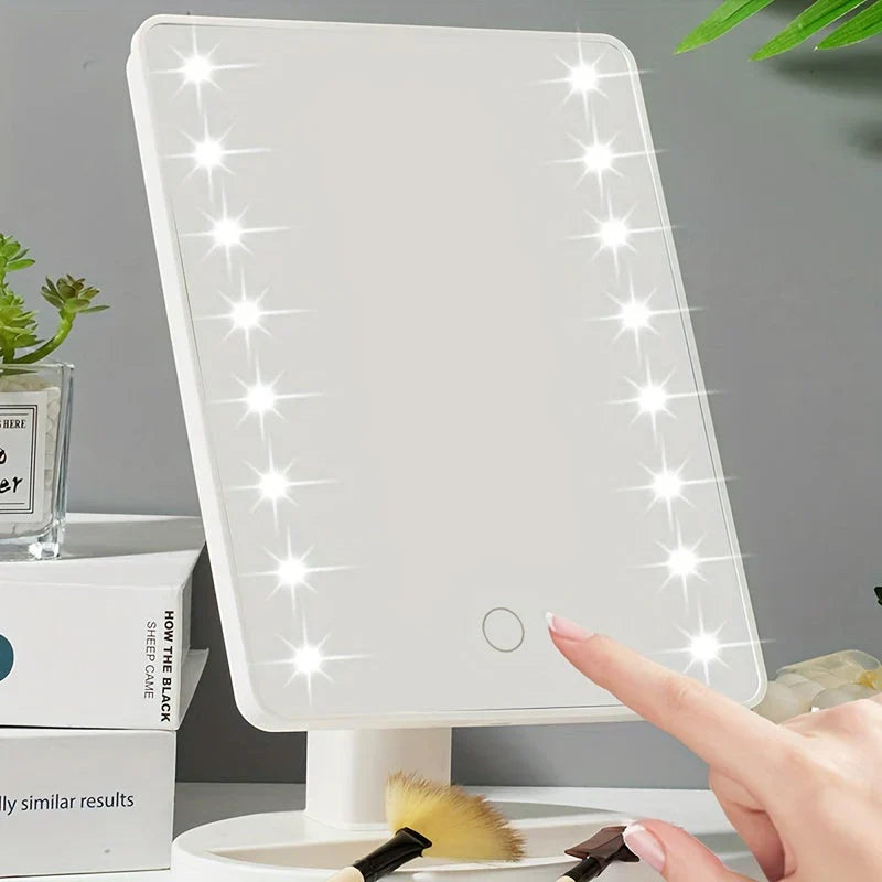 LumiTouch LED Makeup Spejl med Berøringskontrol – Perfekt Belysning til Fejlfri Makeup