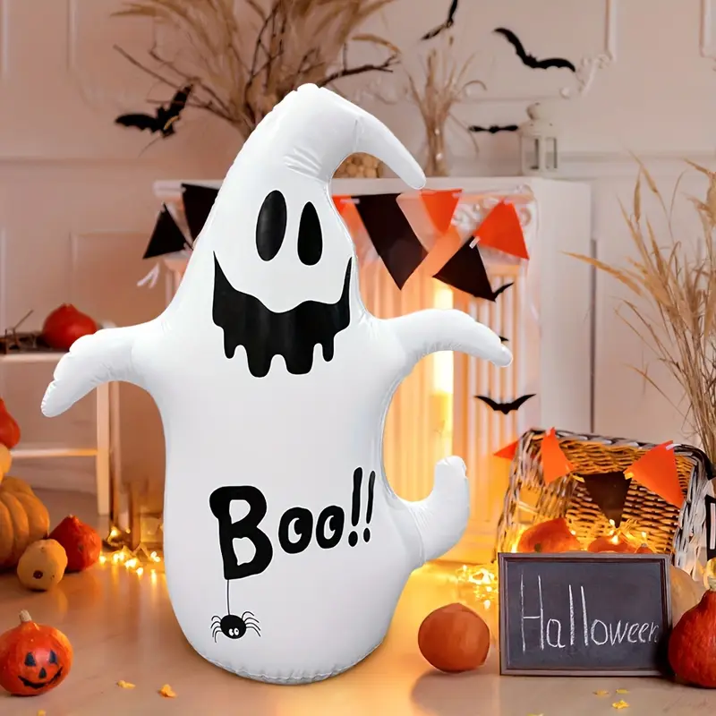 Oppustelig Halloween Spøgelse – Høj Udendørs Dekoration