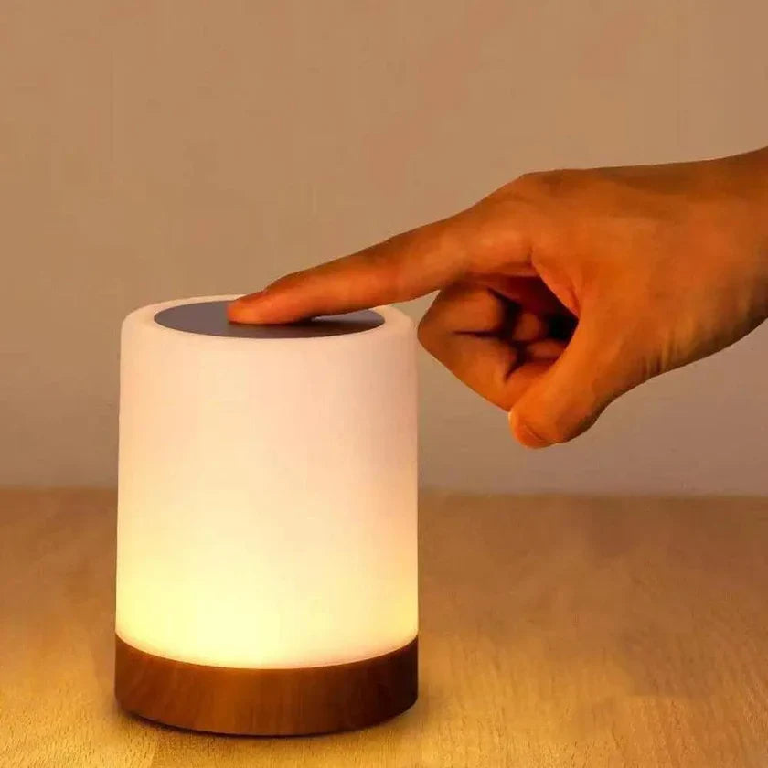 LumiGlow genopladelig stemningslampe med touch-kontrol