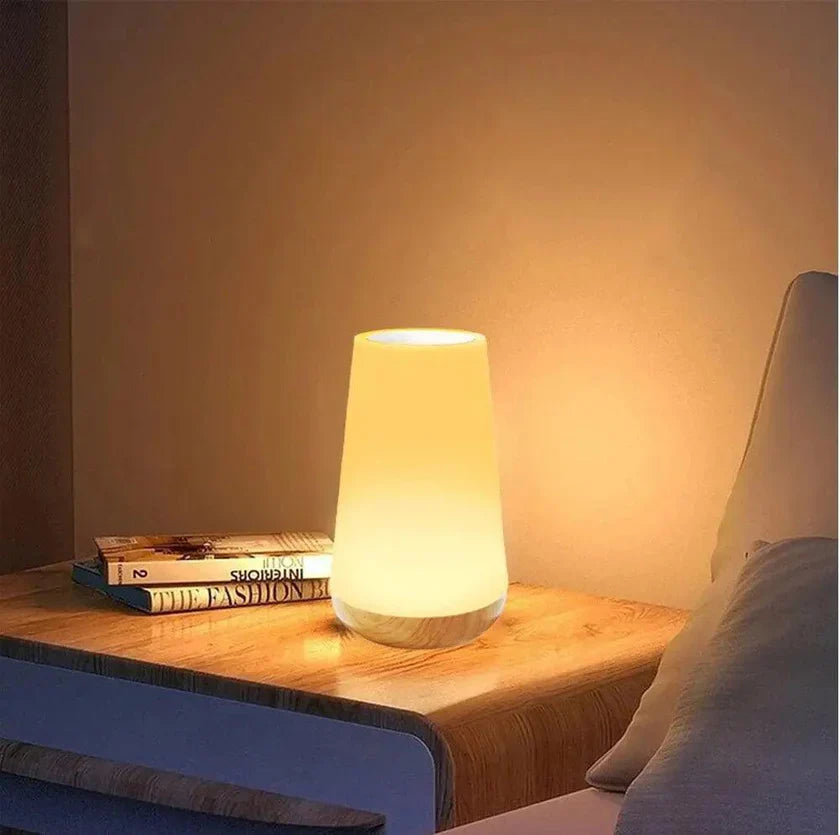 LumiGlow genopladelig stemningslampe med touch-kontrol