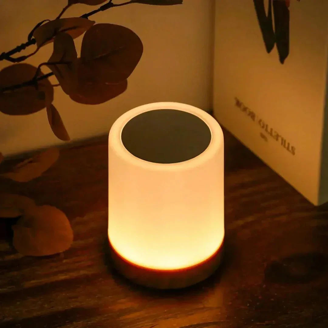 LumiGlow genopladelig stemningslampe med touch-kontrol