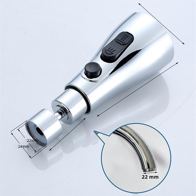 FlexiFlow – Vandhanehoved med 360° Rotation og Dobbelt Sprayfunktion