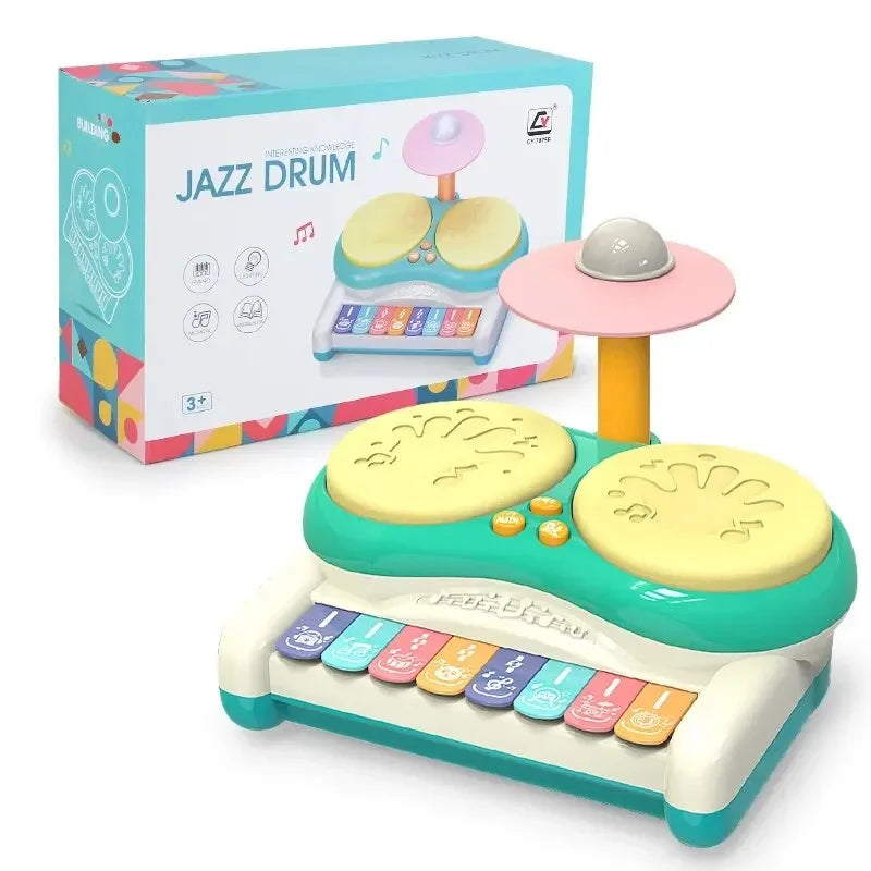 MusikMester Junior – Interaktivt Tromme- og Keyboardsæt til Børn