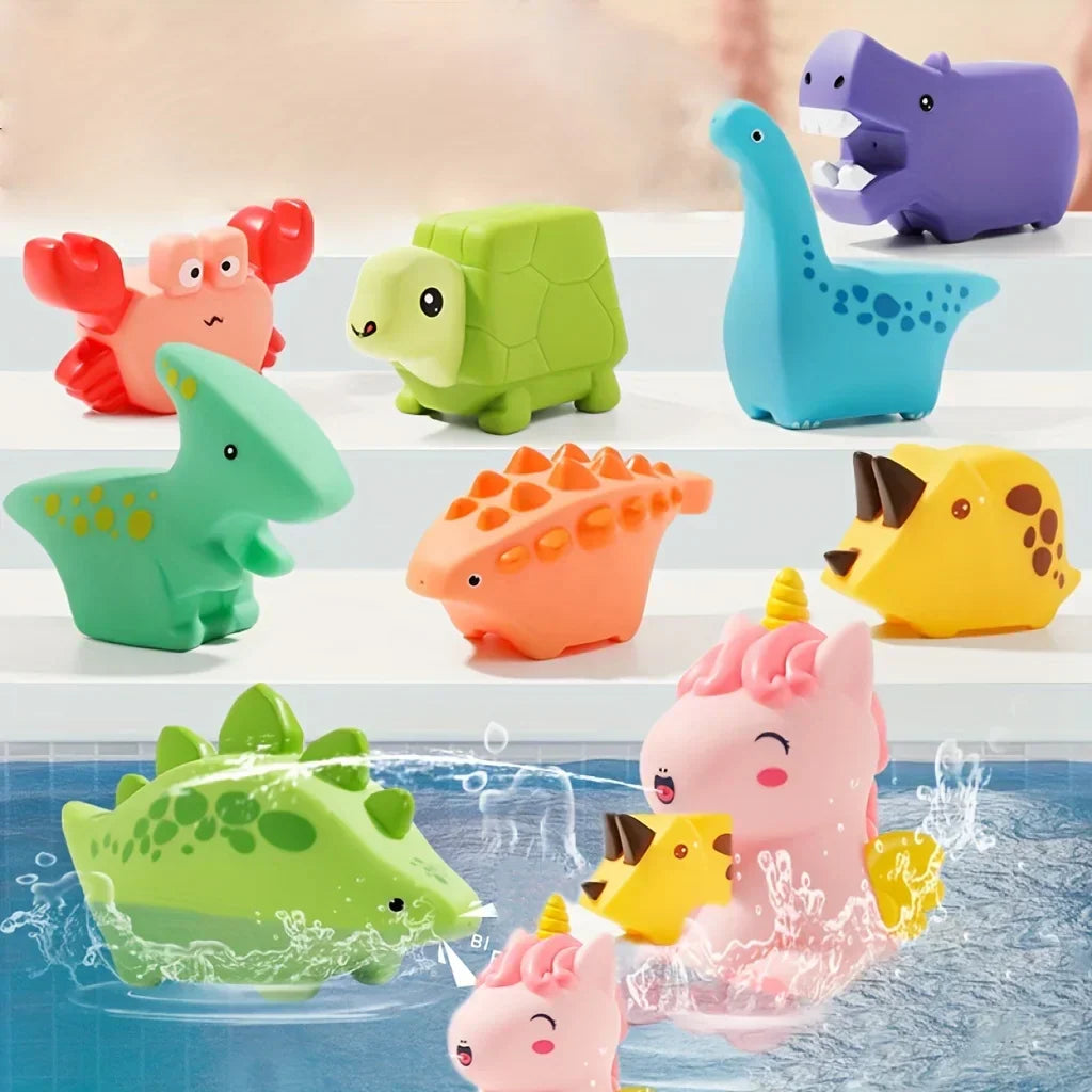 FloatSaur - Tegneseriedyr og Dinosaur Badelegetøjssæt