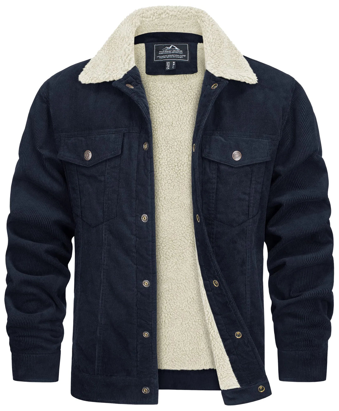 Mikelle - Sherpa-foret Corduroy-jakke