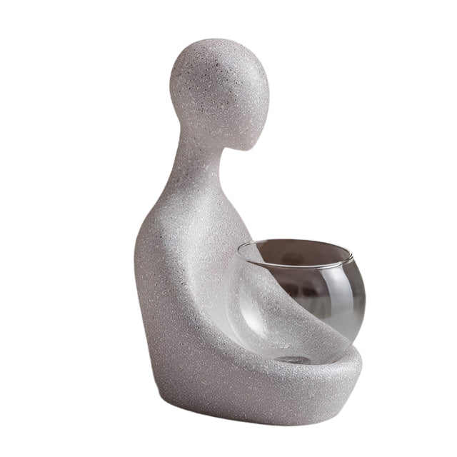 LumiRoot Illuminated Hydroponic Vase – Moderne Transparent Design