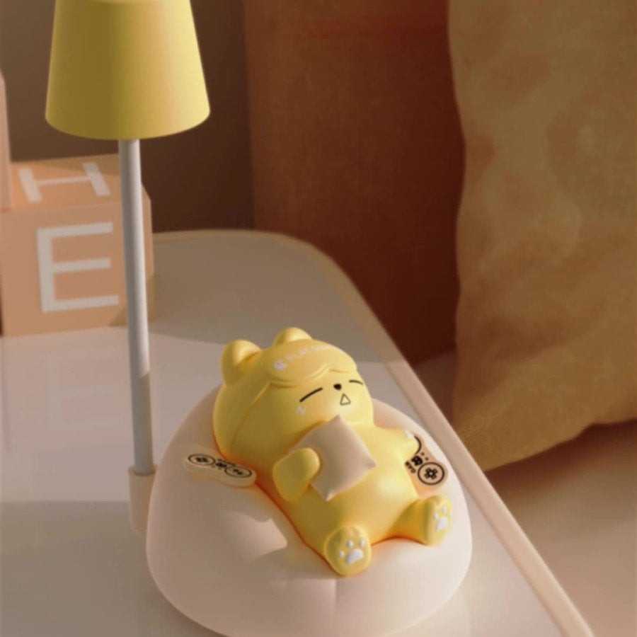 LumaKitty Soft LED Katte-natlampe – USB-genopladelig sengelampe