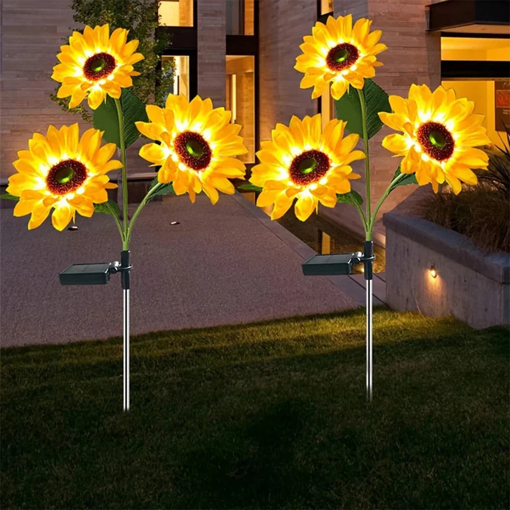 SunnyBloom - Solcelledrevet havelampe til solsikke