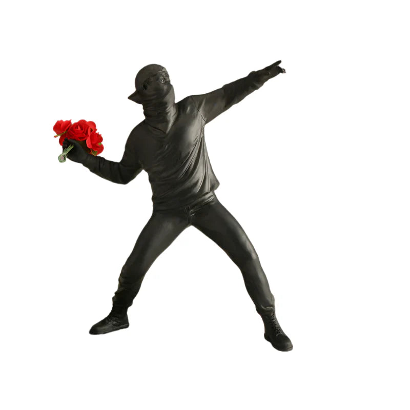 BloomThrower Moderne Blomsterkaster Statue