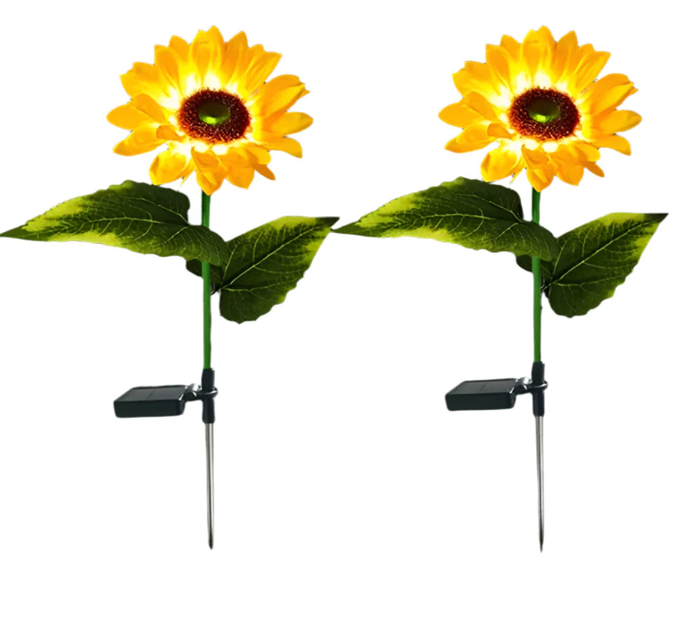 SunnyBloom - Solcelledrevet havelampe til solsikke