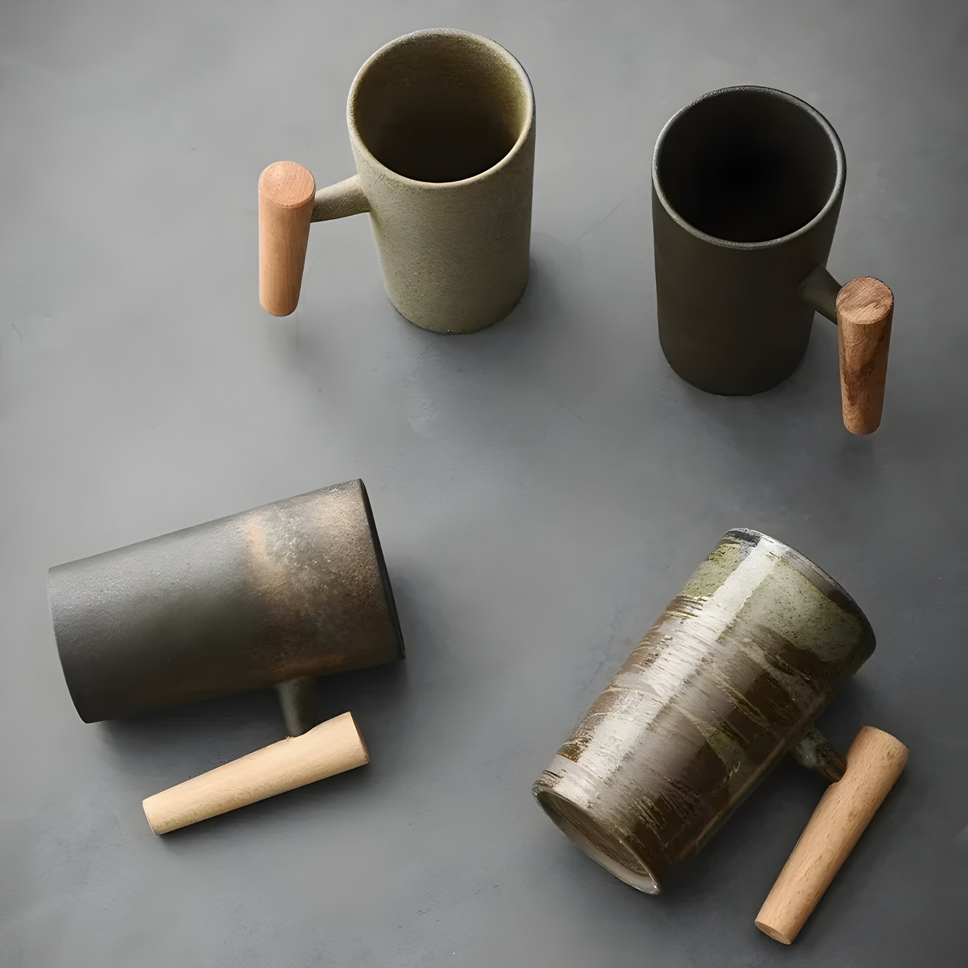 StillSip – Japansk-inspireret jordfarvet krus med håndlavet look