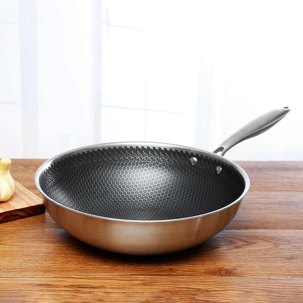 ChefElite Premium Non-Stick Stegepande i Rustfrit Stål