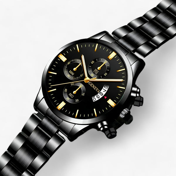 VernoTime Elegant Rund Urskive – Med Kalendervisning