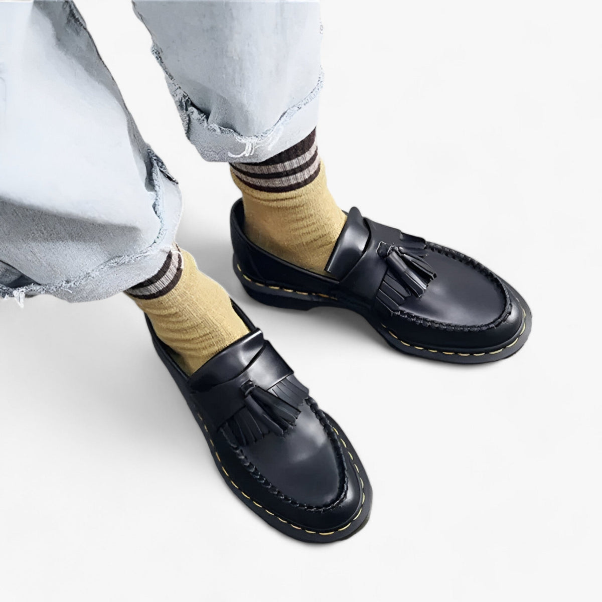 Lorenz – Klassiske Loafers med Tyk Sål og Elegant Design