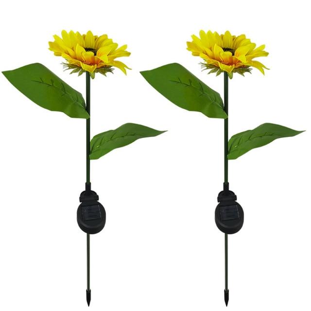 SunBloom soldrevet solsikkehavelampe