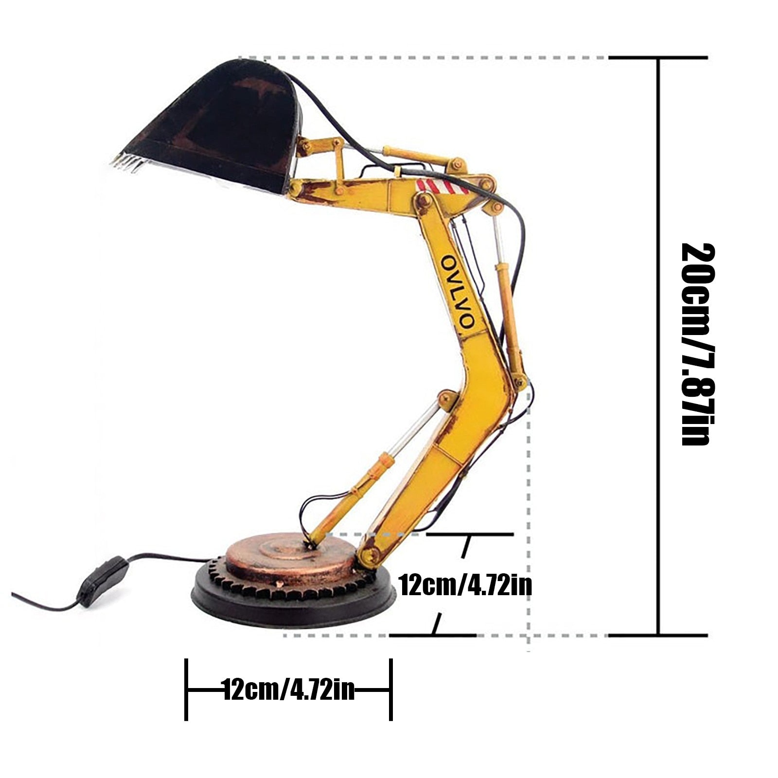 DigLight - Unik gravemaskine skrivebordslampe