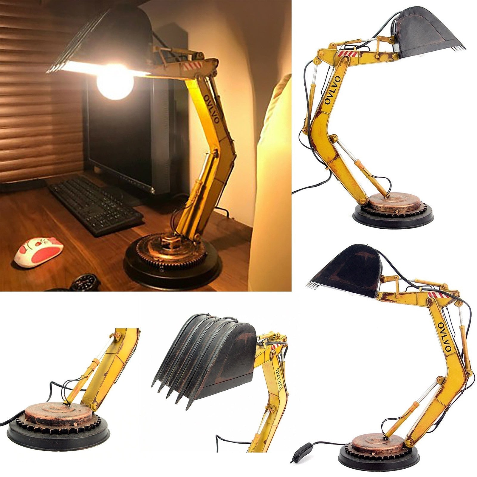 DigLight - Unik gravemaskine skrivebordslampe