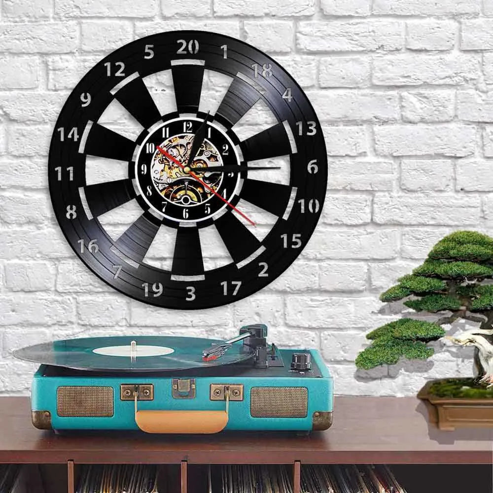 DartGlow Vintage Dartboard vægur