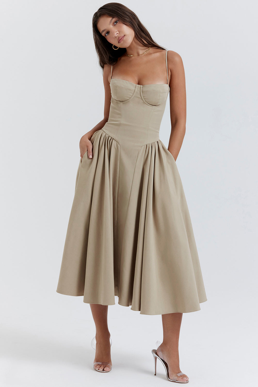 Élodie Refined Midi-kjole