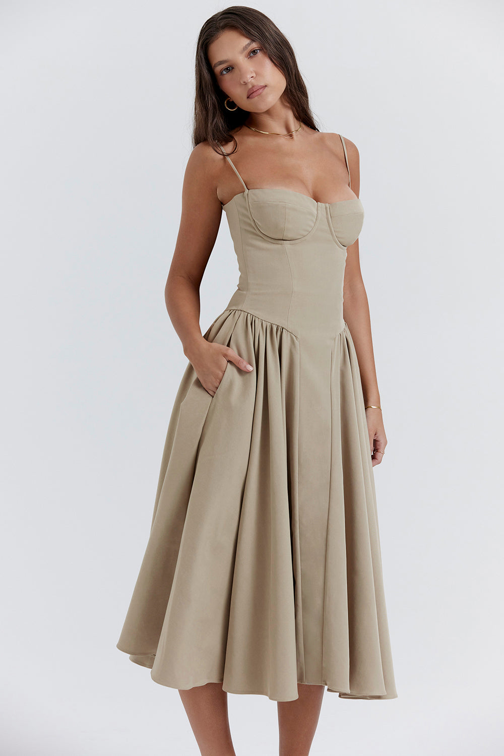 Élodie Refined Midi-kjole