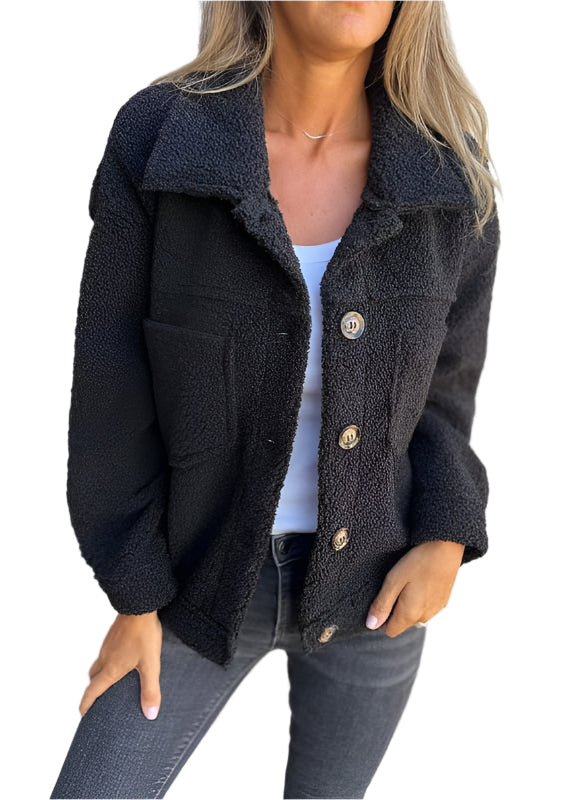 Marlene Elegant Jakke med Unikt Omvendt Kravedesign