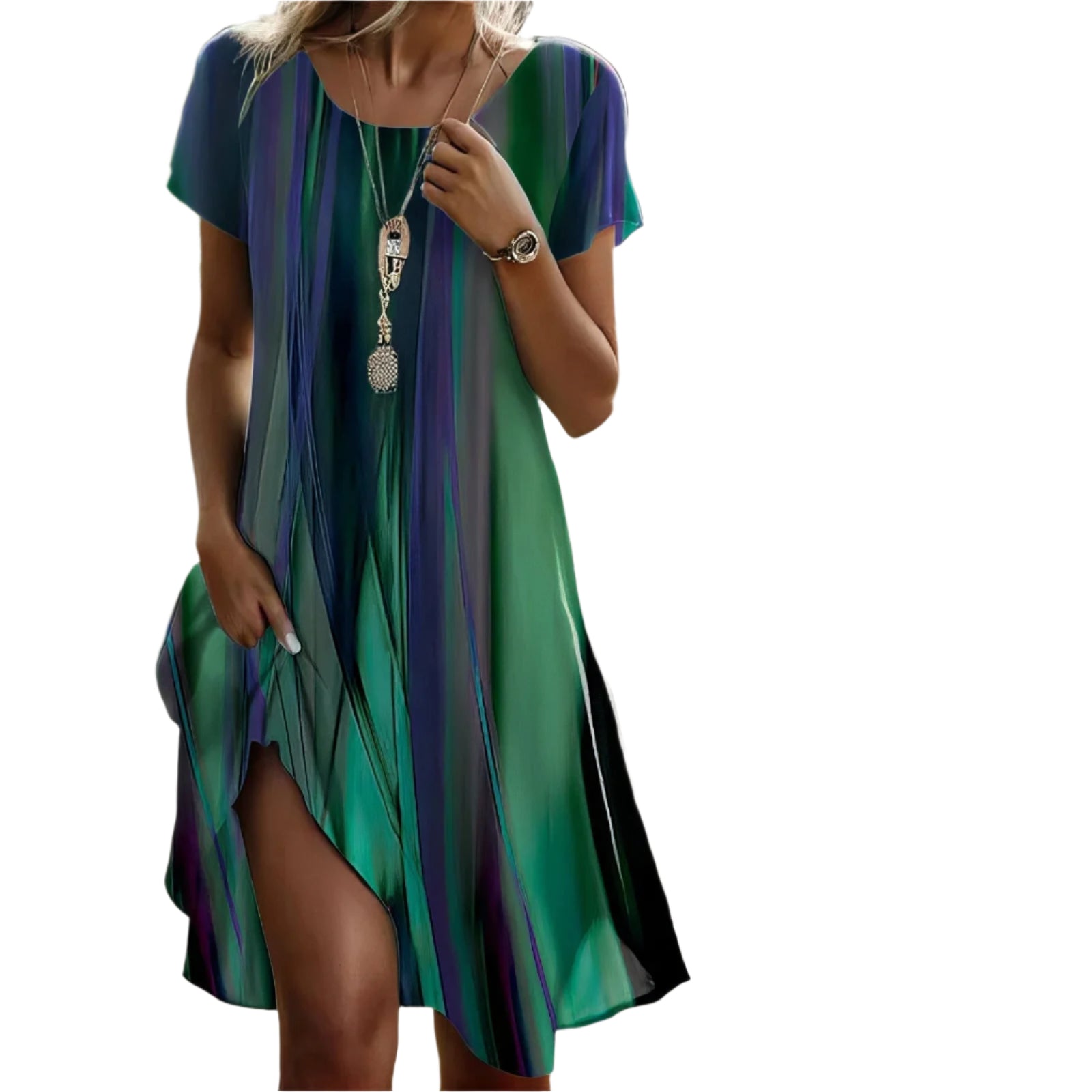 Lyra Flowy Casual Midi-kjole